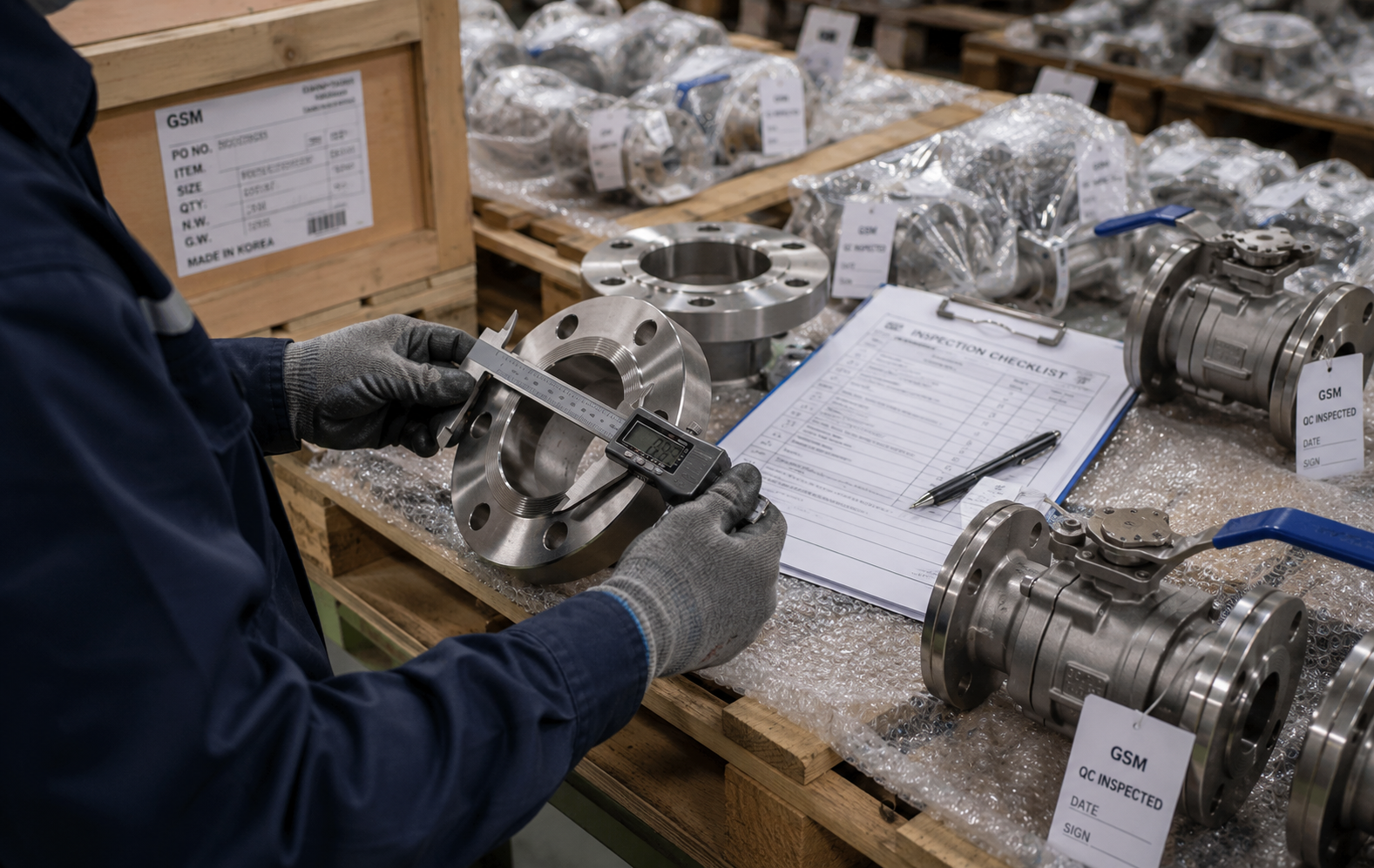 Engineering drawings, marine components and procurement documents